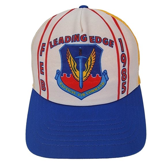 Vintage 80s USAF‎ Tactical Air Command Hat 1985 Air Force Snapback Mesh Trucker